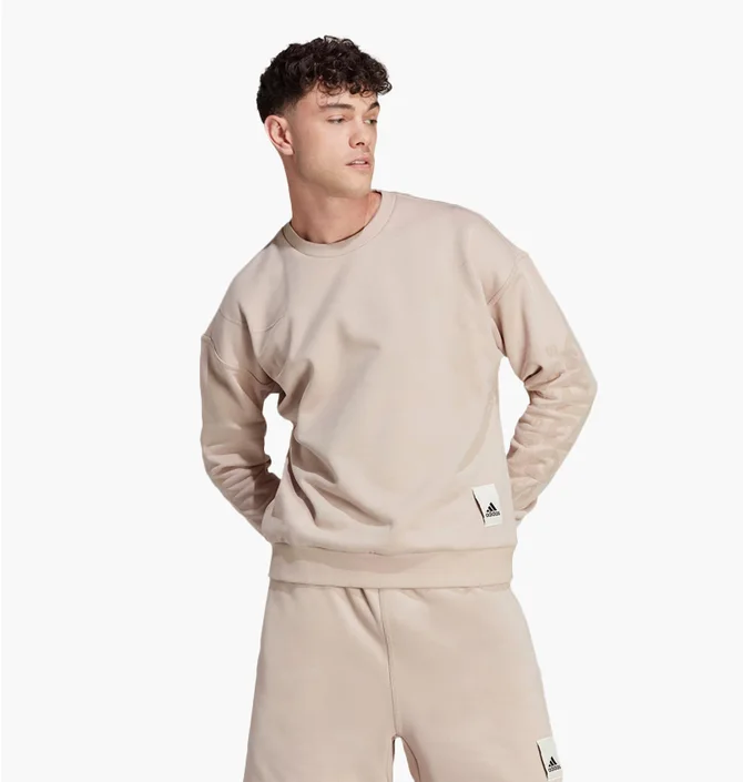 Світшот чоловічий Adidas Sportswear Lounge Fleece Sweatshirt Beige IA9362