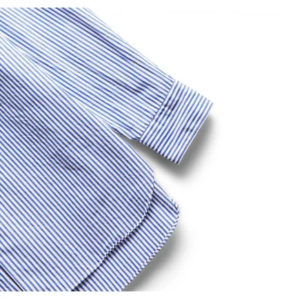 Сорочка чоловіча Comme des Garcons Invader Heart Striped Shirt Light Blue P1B024