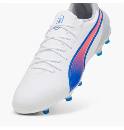 Бутсы унисекс Puma King Match Fg/Ag White 107863-02