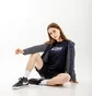Толстовка женская AUSTRALIAN Stripes Hoodie Polyviscosa Jacket Blue LSDGC0010-020