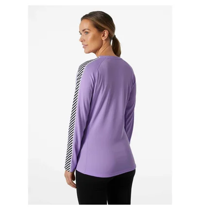 Термобелье женское Helly Hansen Lifa Active Stripe Crew Violet 49413-699
