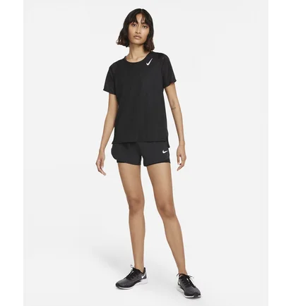 Футболка женская Nike Dri-Fit Race Czarna Black DD5927-010
