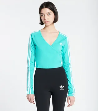 Футболка жіноча Adidas Cropped Long Sleeve Tee Turquoise He4958