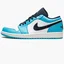 Кросівки чоловічі Air Jordan 1 Low White/Light Blue 553558-144