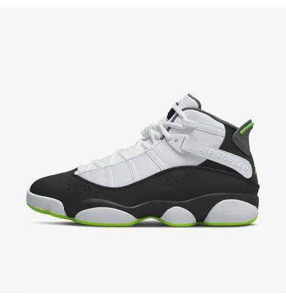 Кроссовки мужские Air Jordan 6 Rings White/Black 322992-130