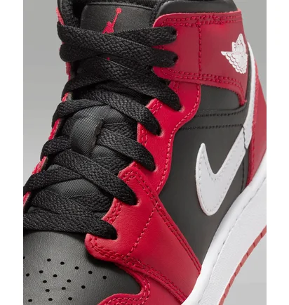 Кроссовки детские Air Jordan 1 Mid Gs Red/Black DQ8423-061