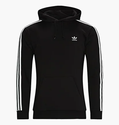 Худи мужское Adidas Adicolor Classics 3-Stripes Hoodie Black H06676