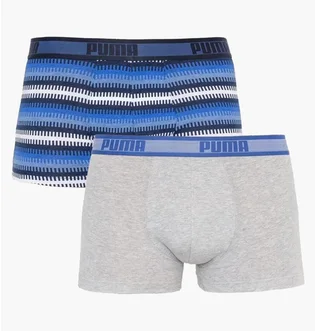 Трусы мужские Puma Worldhood Stripe Trunk Blue/Grey (2 шт) 501004001-010