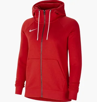 Толстовка жіноча Nike Hooded Sweatshirt W Nk Flc Park20 Fz Hoodie Red CW6955-657