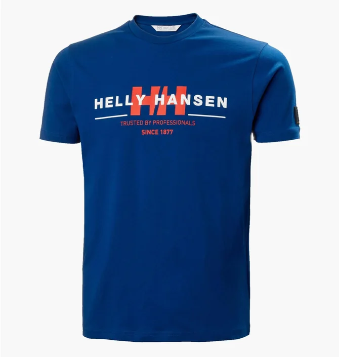 Футболка мужская Helly Hansen Rwb Graphic T-Shirt Blue 53763-607
