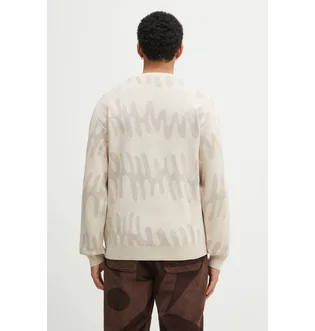 Кофта мужская by Parra Static Stalker Beige 53117