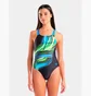 Купальник женский Arena Bloom Swimsuit Swim Pro Back L Black 010265-556