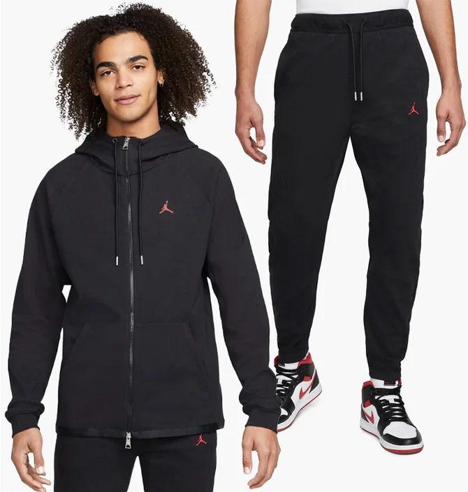 Спортивный костюм мужской Air Jordan Ess Warmup Jacket M J Ess Warmup Pant Black DJ0886-010&DJ0881-010
