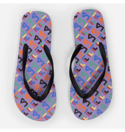 Тапочки женские Fila Troy Logo Slipper Black/Violet FFW0051