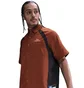 Рубашка унисекс Nike Sb Dri-Fit Woven Short-Sleeve Bowler Shirt Brown HJ2958-245