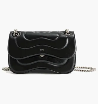 Сумка жіноча JW PEI Tina Quilted Chain Crossbody Black BB2023BG74156JWP