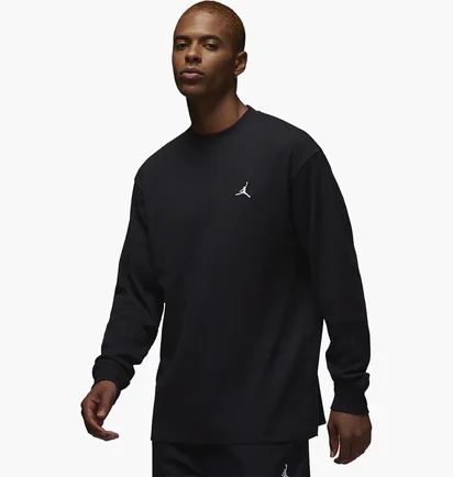 Лонгслив мужской Air Jordan Essentials Waffle Knit Top Black FD7461-010