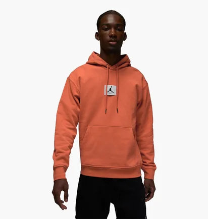 Худи мужское Air Jordan Brand Flight Fleece Hoodie Orange DQ7338-812