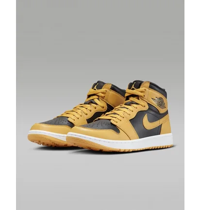 Кроссовки мужские Air Jordan I High G Golf Shoes Yellow/Black DQ0660-700