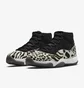 Кроссовки женские Air Jordan 11 Retro Black/White AR0715-010