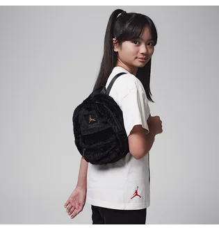 Рюкзак детский Air Jordan Big Kids Faux Fur Mini Backpack Black HV8004-010