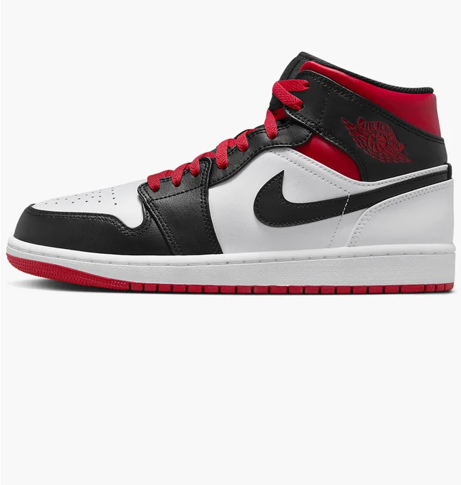 Кросівки чоловічі Air Jordan Air 1 Mid Shoes Black/White DQ8426-106