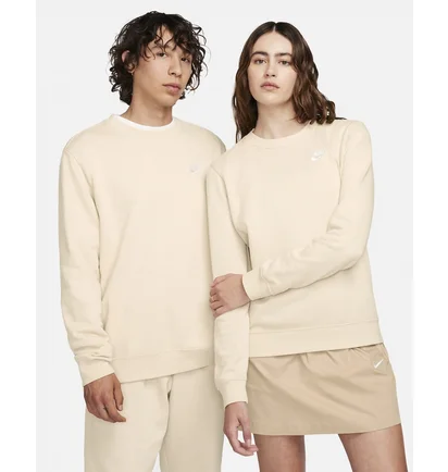 Свитшот женский Nike Sportswear Club Fleece WomenS Crew-Neck Sweatshirt Beige DQ5473-126