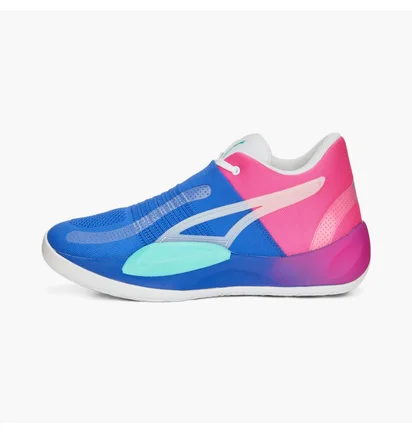 Кроссовки унисекс Puma Rise Nitro Fadeaway Basketball Shoes Blue/Pink 378278-01