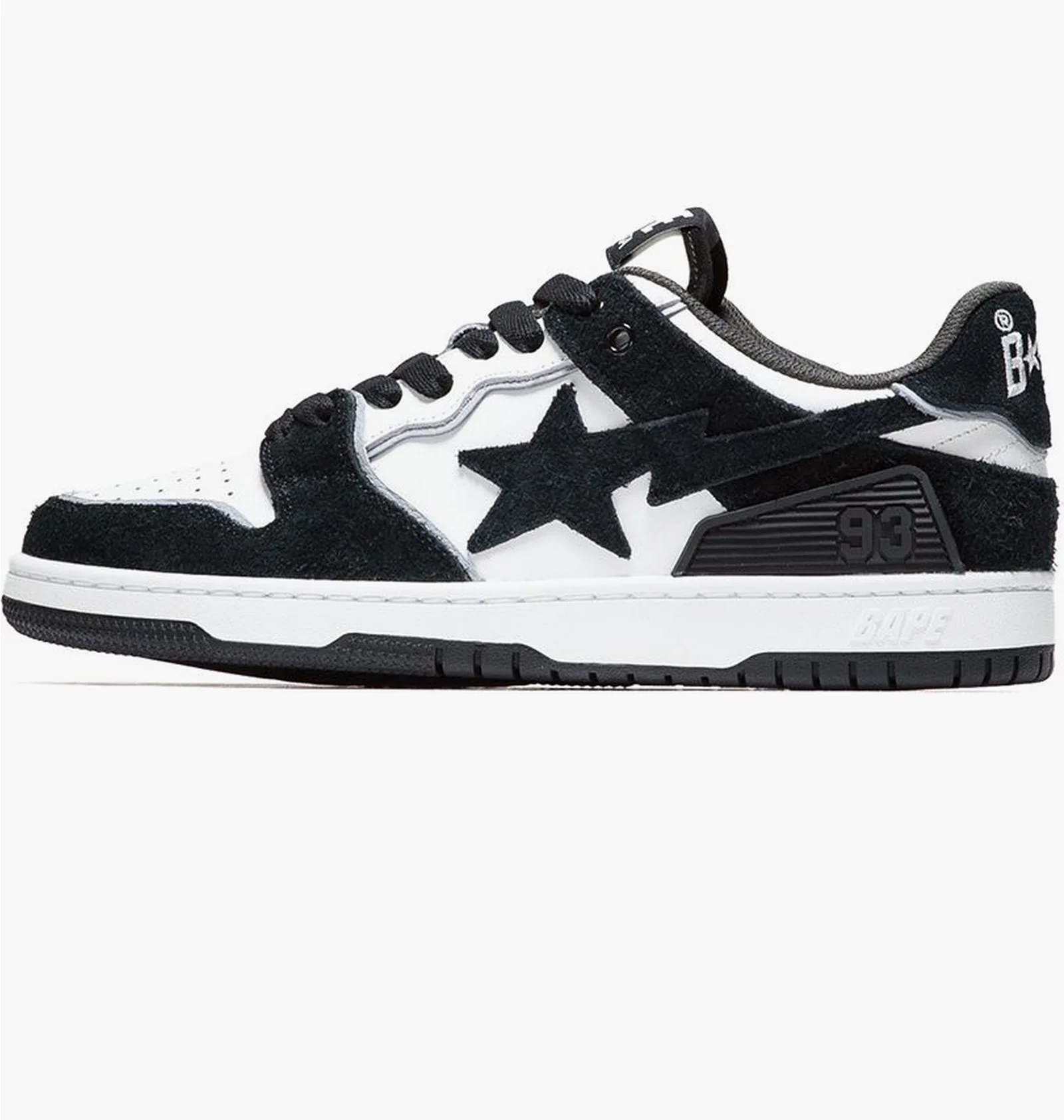 ᐉ Кроссовки мужские Bape Sk8 Sta #3 Black/White 001FWJ801057I