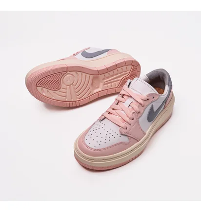 Кроссовки женские Air Jordan Retro 1 Elevate Low Casual Shoes Pink/White DH7004-600