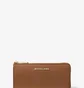 Гаманець жіночий Michael Kors Jet Set Travel Large Saffiano Leather Quarter-Zip Wallet Brown 35T6GTVE3L-LUGGAGE-21897