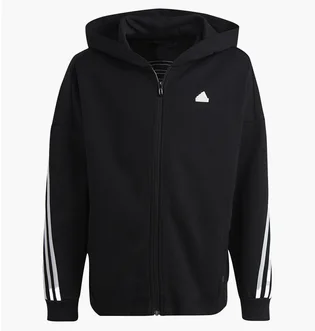 Толстовка детская Adidas Future Icons 3-Stripes Full-Zip Sportswear Black HR6317