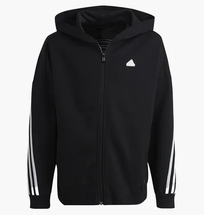 Толстовка детская Adidas Future Icons 3-Stripes Full-Zip Sportswear Black HR6317