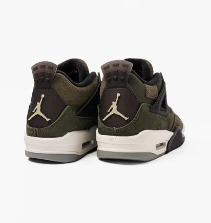Кроссовки детские Air Jordan 4 Retro Se Craft Medium Olive FB9928-200