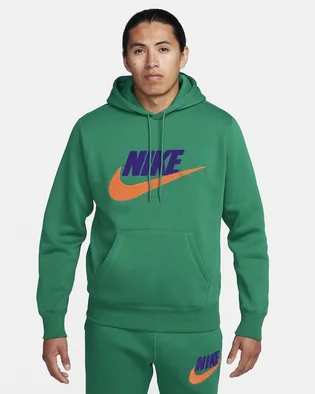 Худи мужское Nike Club Fleece Pullover Hoodie Green FN3104-365