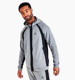 Толстовка чоловіча Air Jordan Dri-Fit Sport Full-Zip Hoodie Grey Dq7323-091