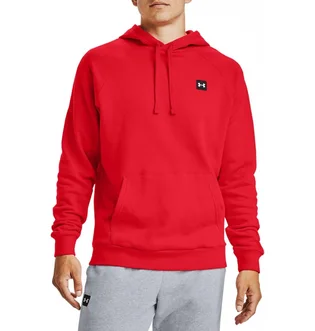 Худи мужское Under Armour Hooded Sweatshirt Ua Rival Fleece Hoodie Red 1357092-600