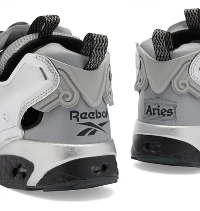 Кроссовки унисекс Reebok X Aries Instapump Fury 94 Sneakers Metallic/Grey RMIA04SC99LEA0057220