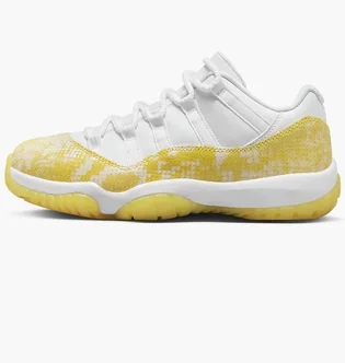 Кроссовки женские Air Jordan Air 11 Retro Low White/Yellow AH7860-107