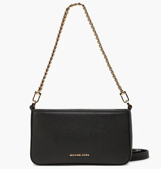 Сумка женская Michael Kors Bryant Small Pebbled Leather Convertible Pochette Black 32S5GYTU1L-BLACK