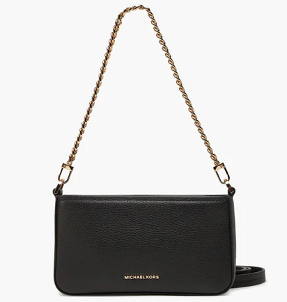 Сумка жіноча Michael Kors Bryant Small Pebbled Leather Convertible Pochette Black 32S5GYTU1L-BLACK