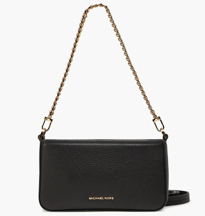 Сумка жіноча Michael Kors Bryant Small Pebbled Leather Convertible Pochette Black 32S5GYTU1L-BLACK
