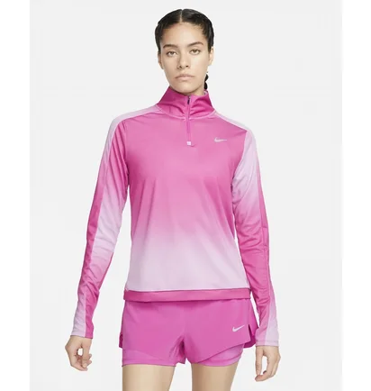Лонгслив женский Nike Dri-Fit Swoosh Pink DX0956-623