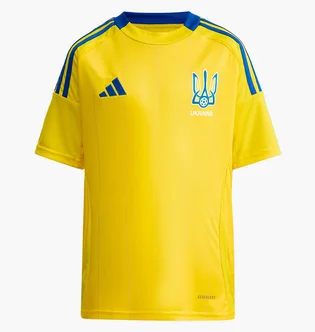 Футболка детская Adidas Ukraine 24 Kids Performance Yellow IP2189