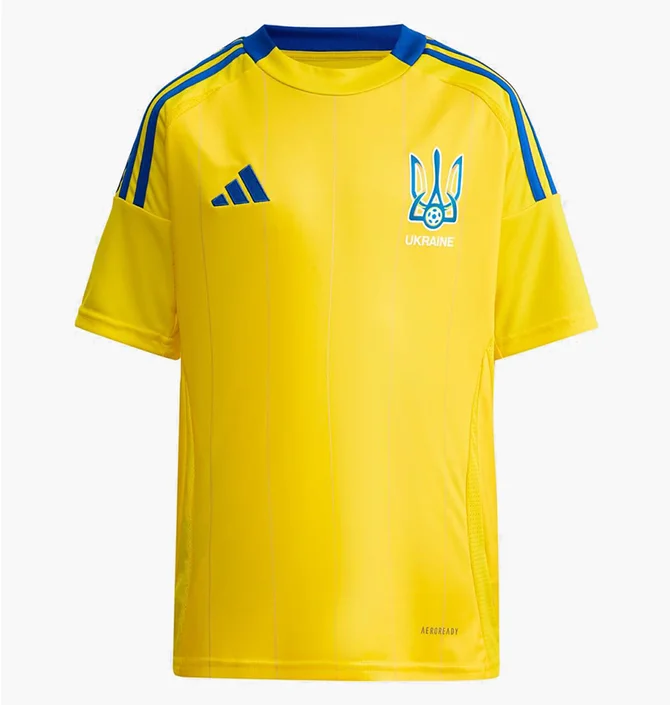 Футболка детская Adidas Ukraine 24 Kids Performance Yellow IP2189