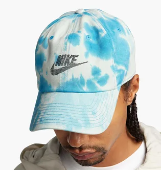 Кепка унисекс Nike U Nk Club Cap U Cb Splsh L Light Blue/White FN4198-406