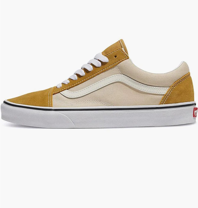 Кеды унисекс Vans Old Skool Canvas Suede Shoe Yellow/Beige VN0005UFCRM