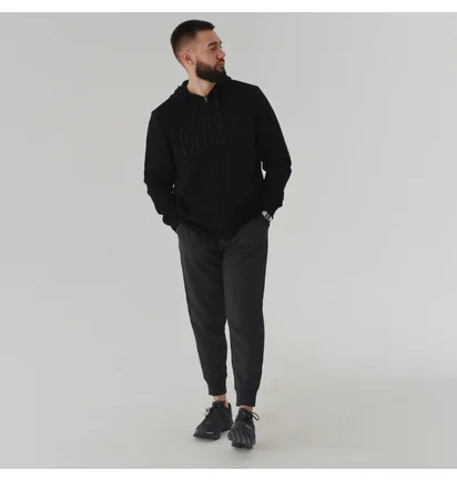 Толстовка чоловіча Gap Logo Zip Hoodie Black 218871171
