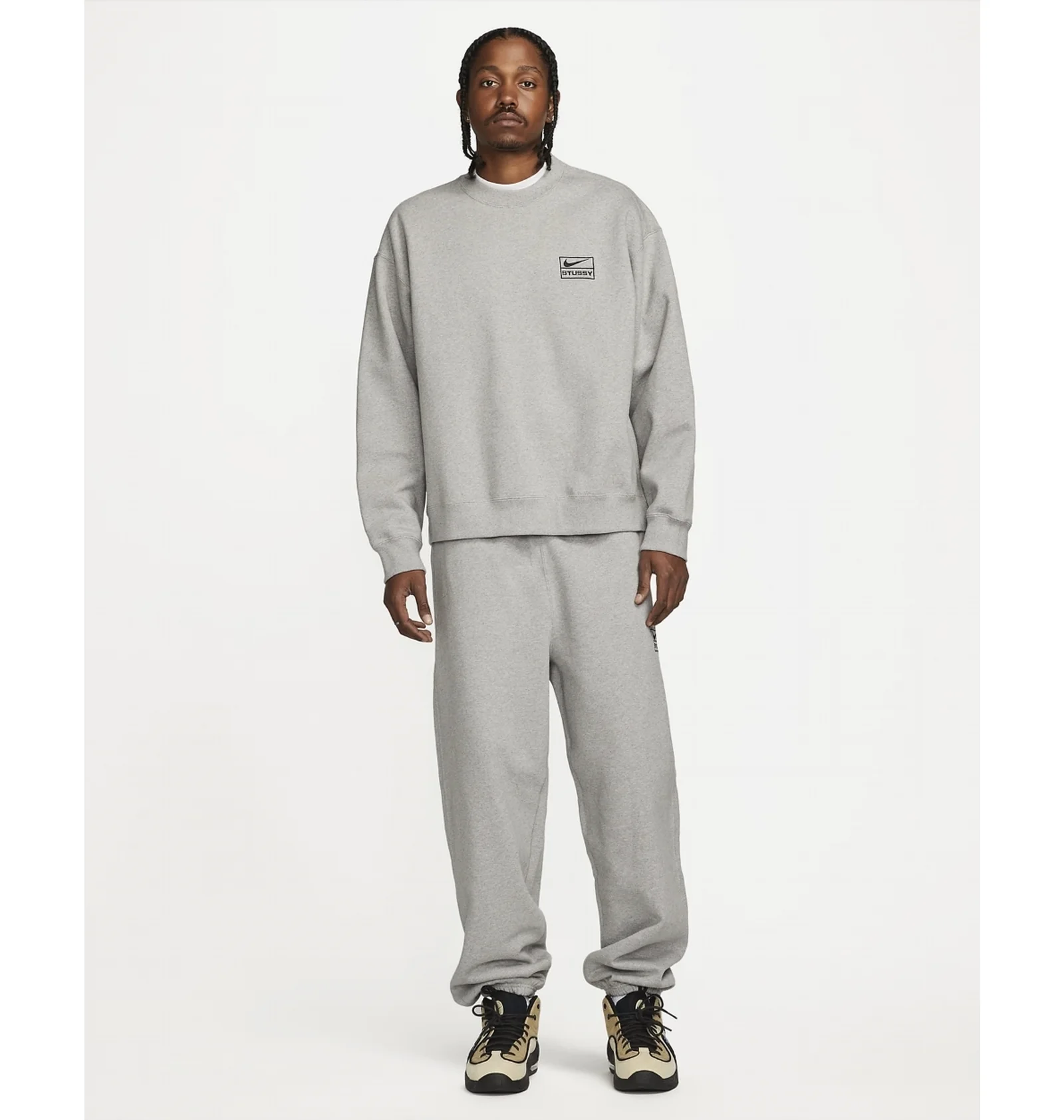ᐉ Світшот унісекс Nike X Stüssy Fleece Crew Grey DO9337-063