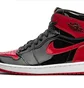 Кроссовки мужские Air Jordan 1 Retro High Og Black/Red 555088-063